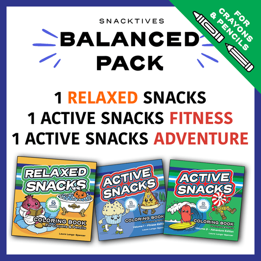 Balanced Pack for Crayons & Pencils - Relaxed & Active (Fitness & Adventure)