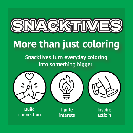 Relaxed Snacks Coloring Book for Crayons & Pencils