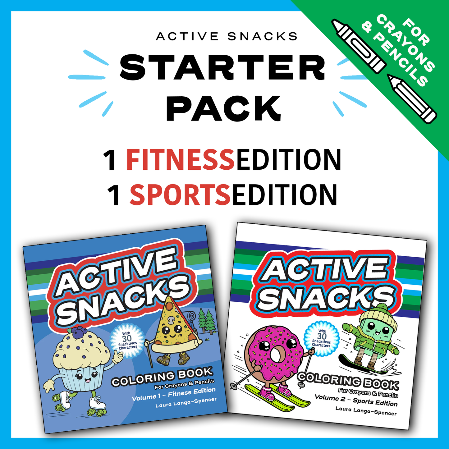 Starter Pack for Crayons & Pencils - Fitness & Sports