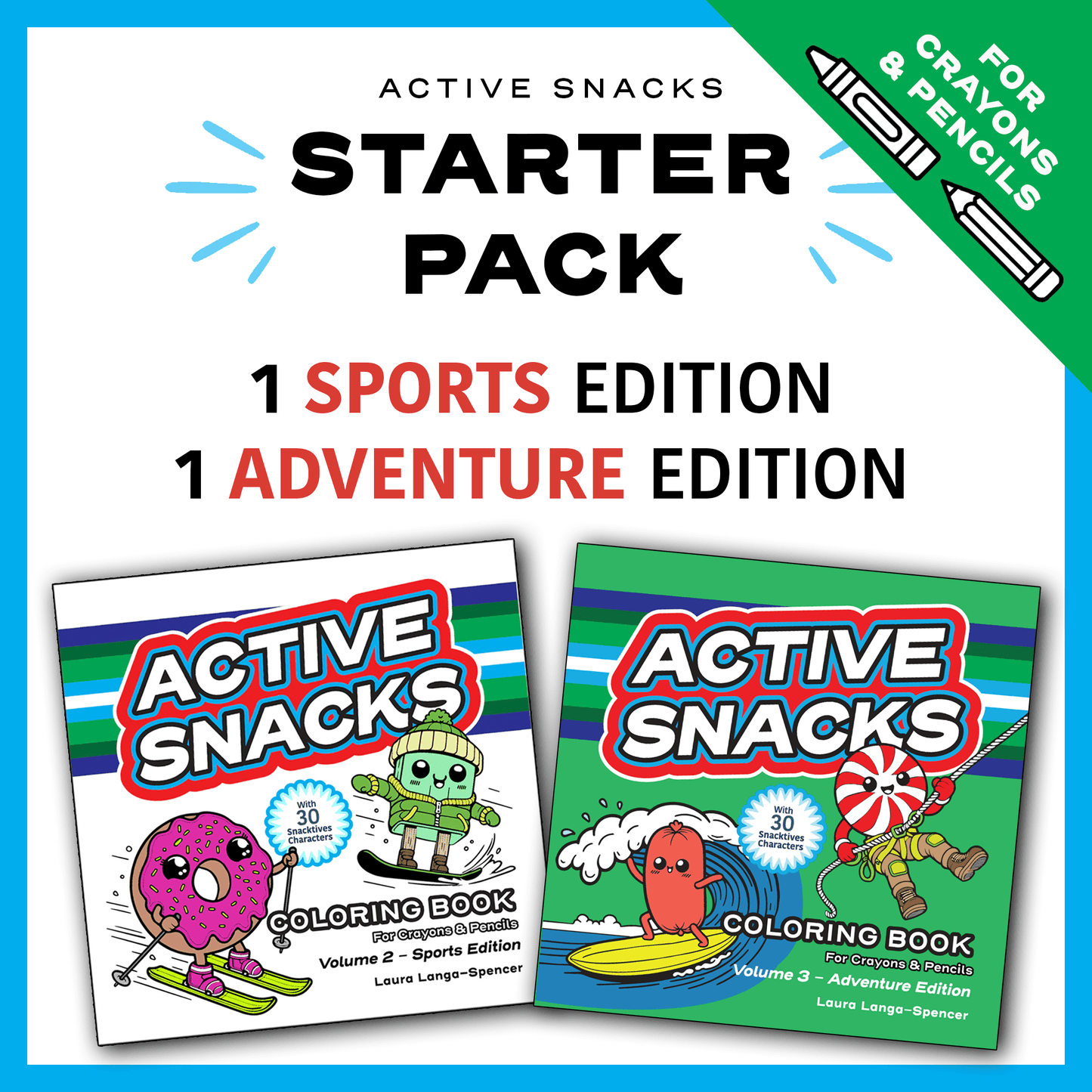 Starter Pack for Crayons & Pencils - Sports & Adventure