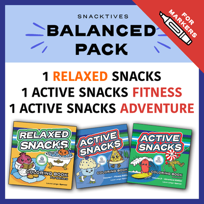 Balanced Pack - for Markers - Relaxed Snacks & Active Snacks (Fitness & Adventure)