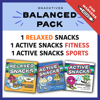 Balanced Pack - for Markers - Relaxed Snacks & Active Snacks (Fitness & Sports)