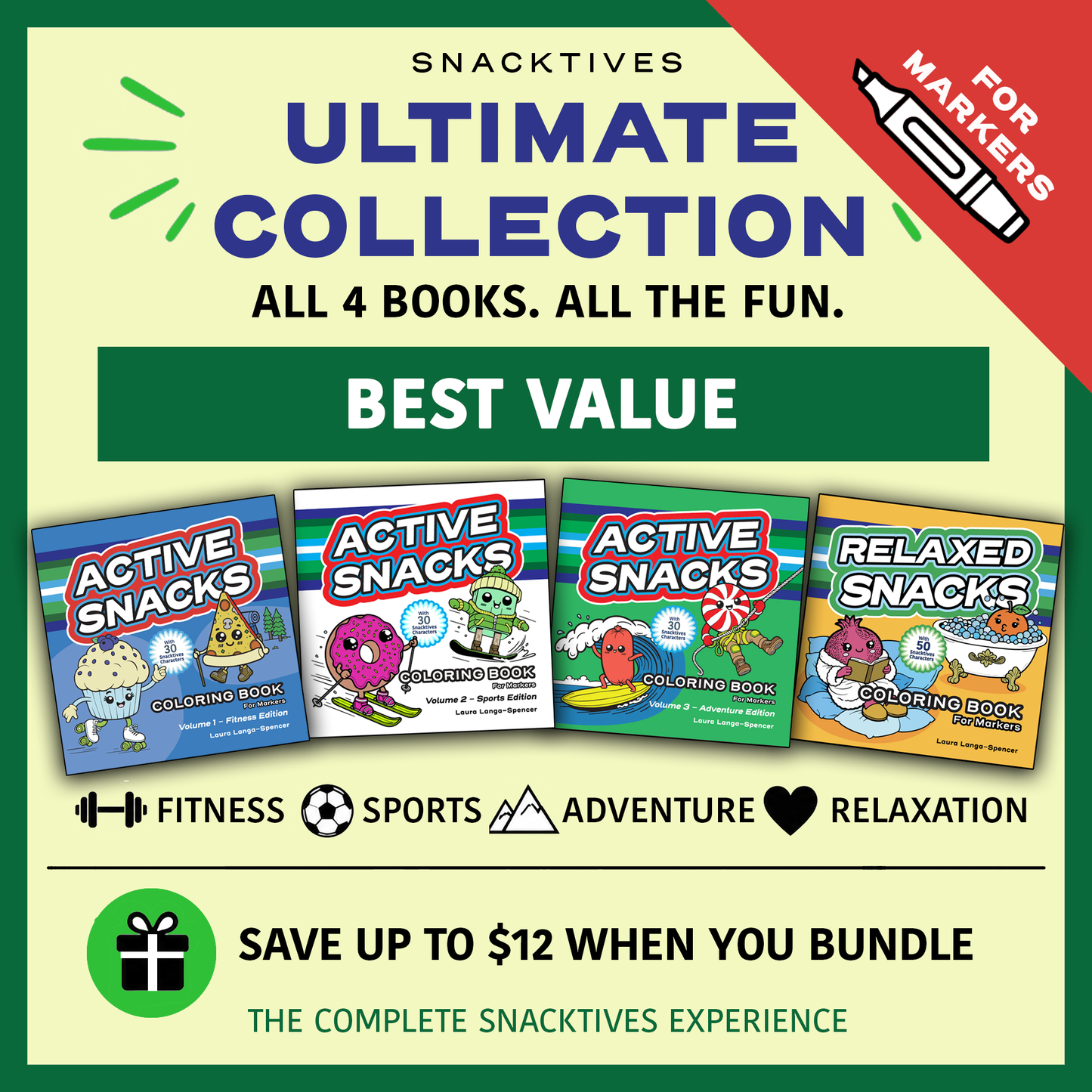 Ultimage Collection of Snacktives (Active & Relaxed) for Markers