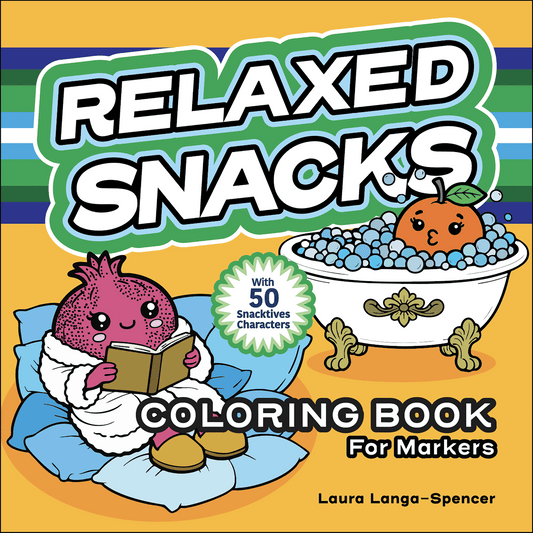 Relaxed Snacks Coloring Book for Markers