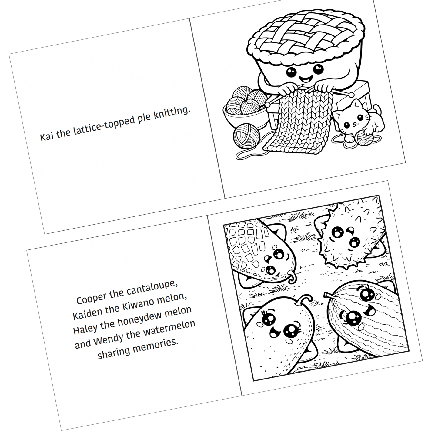 Relaxed Snacks Coloring Book for Markers
